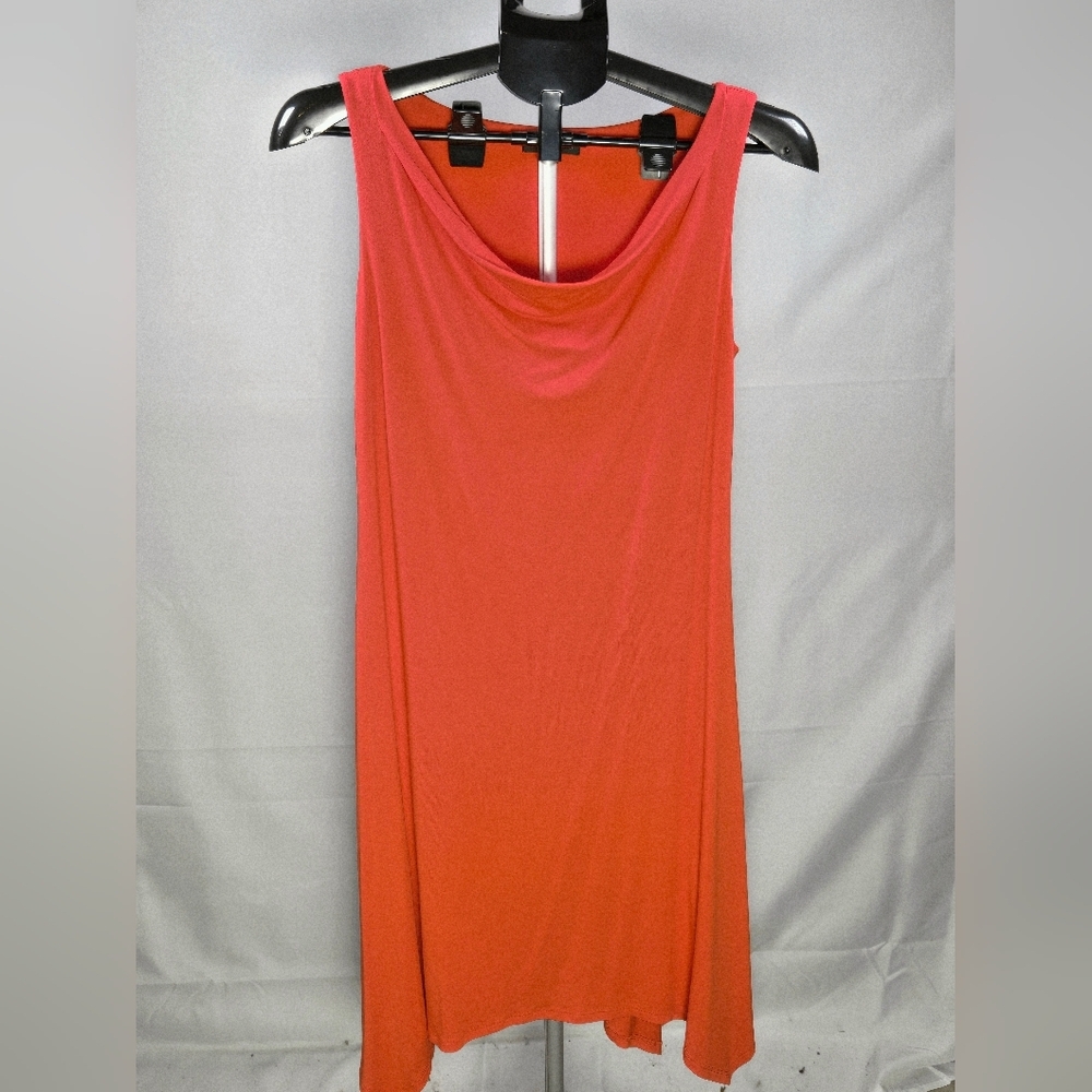 Eileen Fisher Asymetrical Quiet Luxury Midi Dress, Small Petite